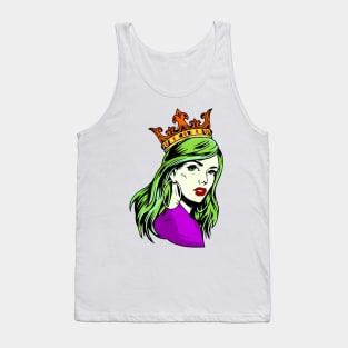 Princess with a golden crown Tank Top